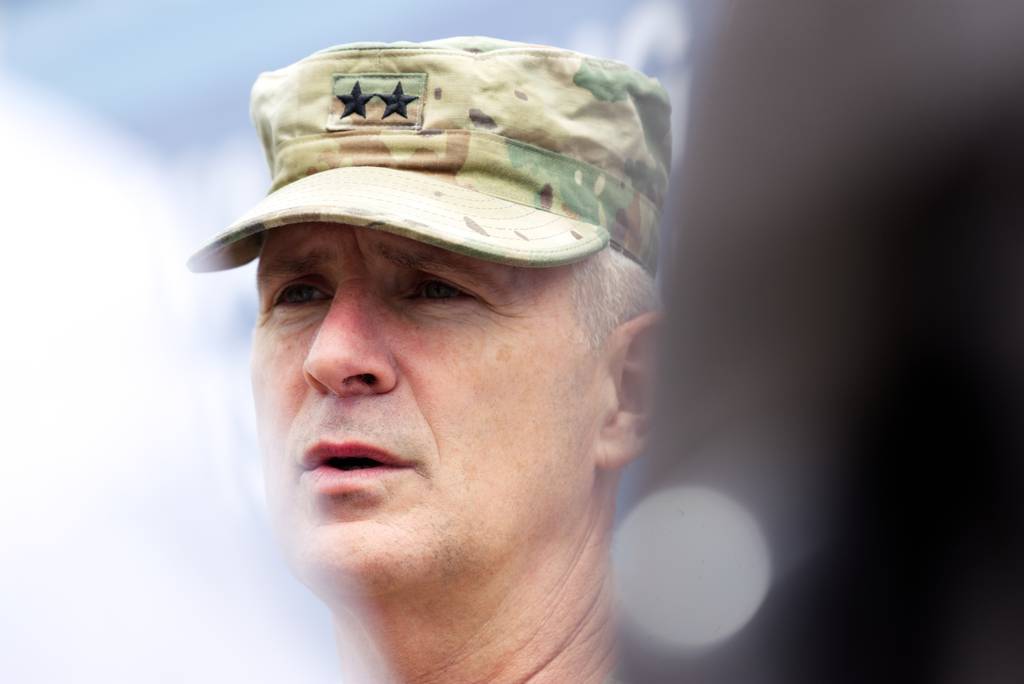 Maj. Gen. Anthony Potts, the U.S. Army program executive officer for command control and communications-tactical, seen here at Fort Myer, Virginia, in May 2023.