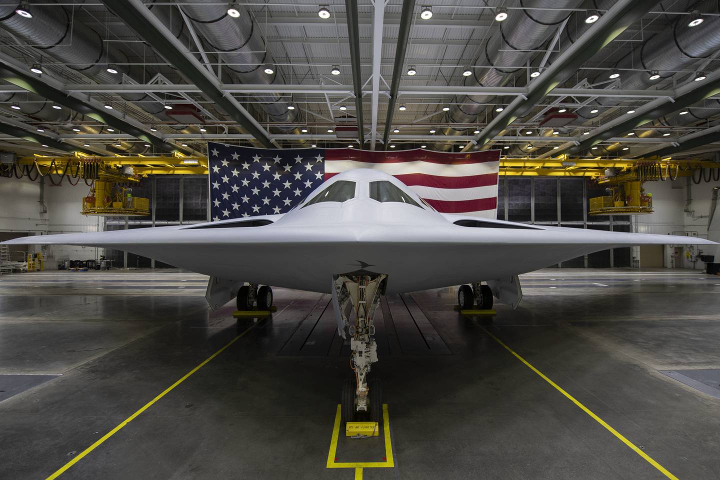 The B-21 Raider was unveiled to the public at a ceremony on Dec. 2, 2022. (U.S. Air Force)