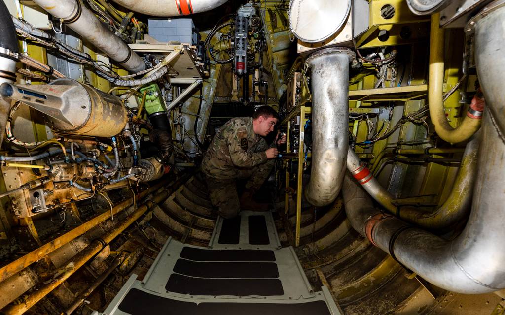 NextImg:‘More with less’: Lacking parts, airmen scramble to keep B-52s flying