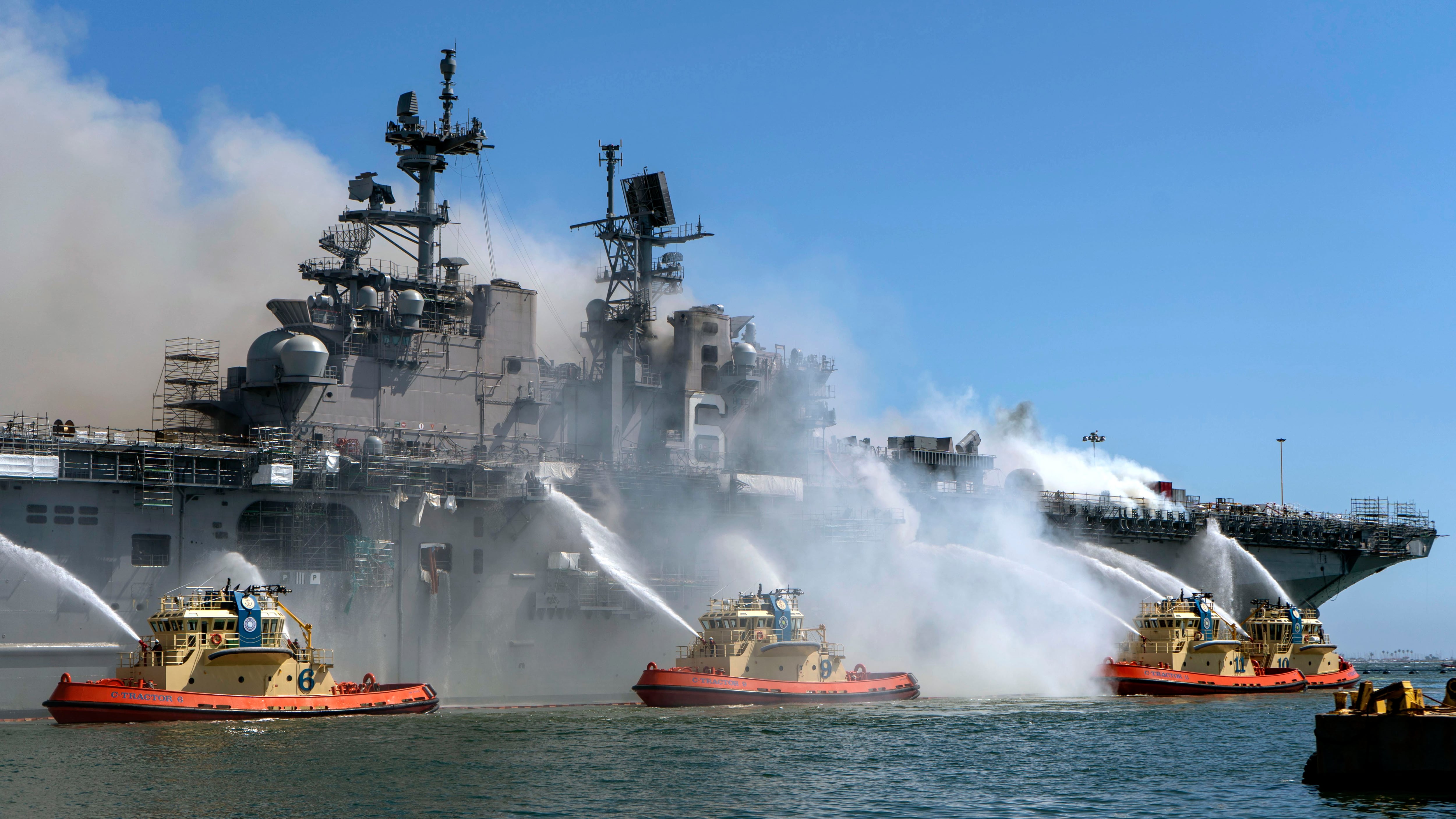 New details emerge about the 2020 Bonhomme Richard fire, ahead of censure  of three-star