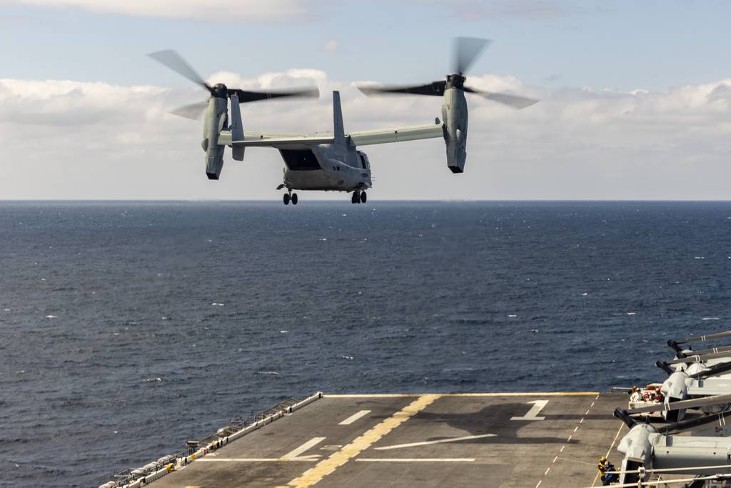 NextImg:Osprey fleet won’t return to full flight operations until 2025