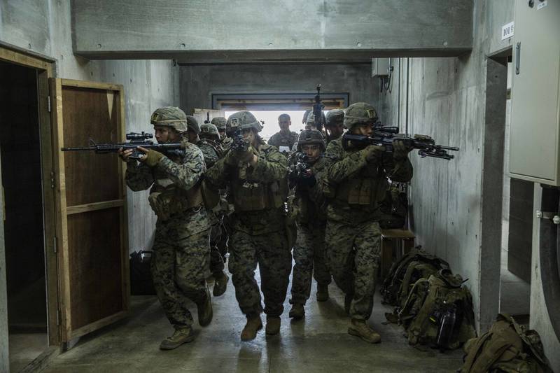 U.S. Marines, Japan Ground Self-Defense Force teach room clearing techniqes during Exercise Forest Light Western Army0.