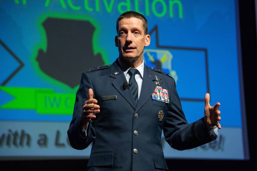 Lt. Gen. Robert Skinner, now the director of the Defense Information Systems Agency, is seen here at the Air Force Information Technology & Cyberpower Conference in August 2019.