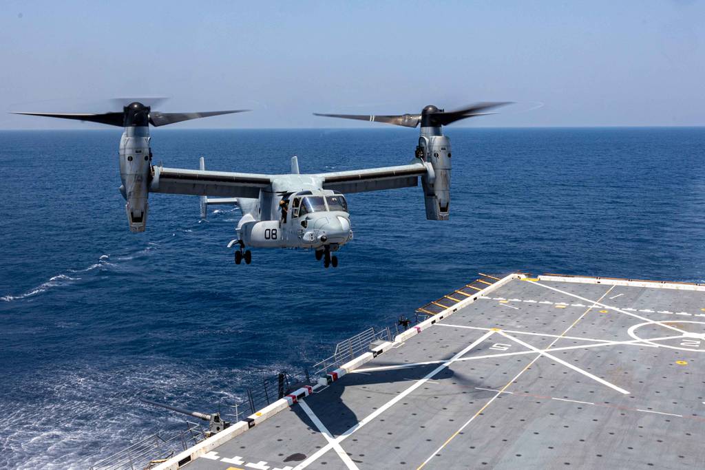 NextImg:V-22 Osprey could see second life, with new drive system, wings in 2050s