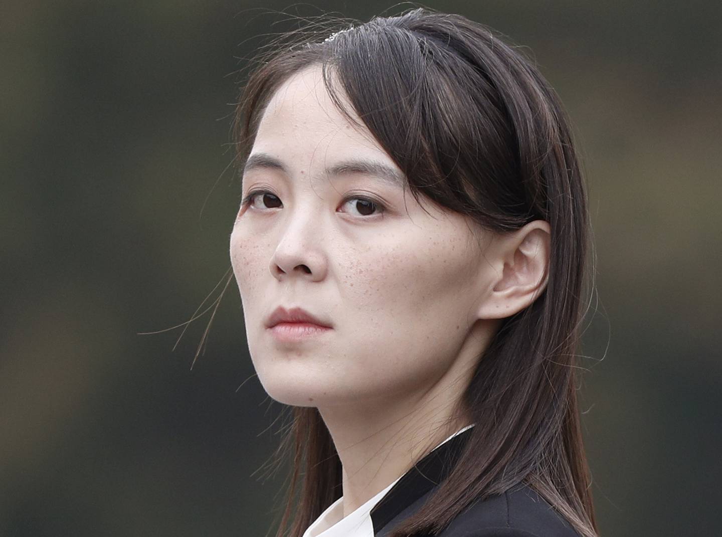 In this March 2, 2019, file photo, Kim Yo Jong, sister of North Korea's leader Kim Jong Un attends a wreath-laying ceremony at Ho Chi Minh Mausoleum in Hanoi, Vietnam.