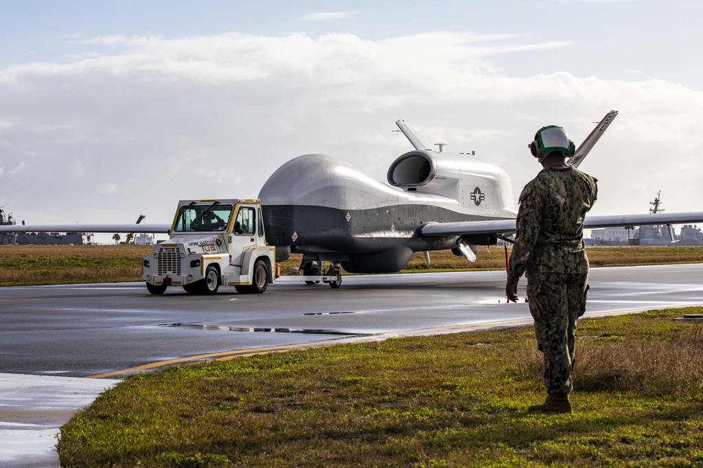 NextImg:Airborne Triton drone key to Navy’s signal goals, Clapperton says