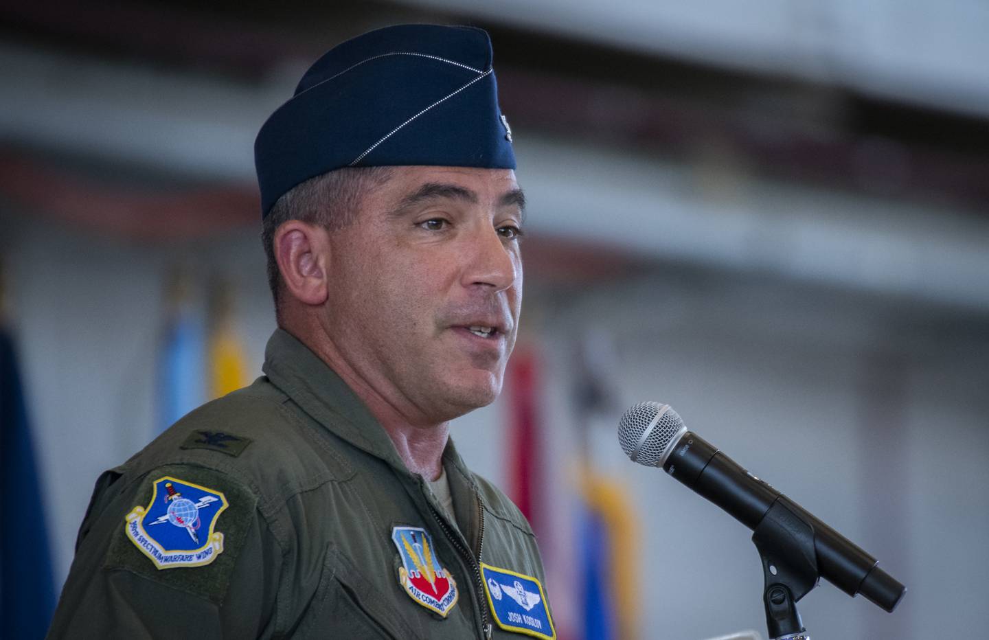 U.S. Air Force Col. Joshua Koslov at Eglin Air Force Base, Florida.