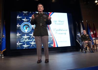 أصبحت Cyber ​​National Mission Force رسميًا أحدث قيادة موحدة تابعة لوزارة الدفاع خلال حفل أقيم في مقر القيادة الإلكترونية الأمريكية في 19 ديسمبر 2022.