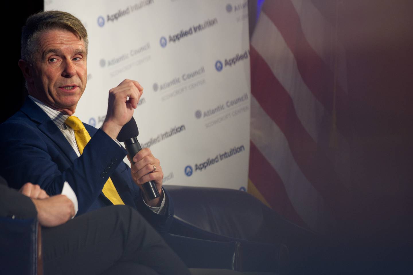 U.S. Rep. Rob Wittman, a Virginia Republican, speaks May 17, 2023, at the Nexus 23 defense conference at the National Press Club in Washington, D.C.